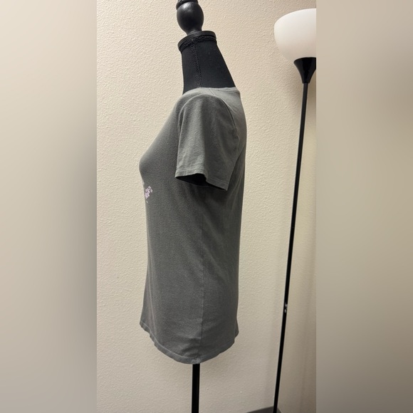 GAP Gray Floral Graphic Short Sleeve Tee size Small - Picture 4 of 5